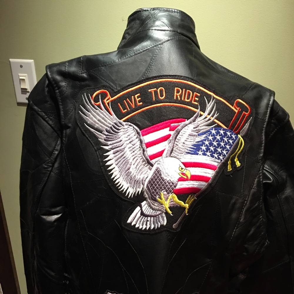 Motorcycle Riding Leather Jacket.
